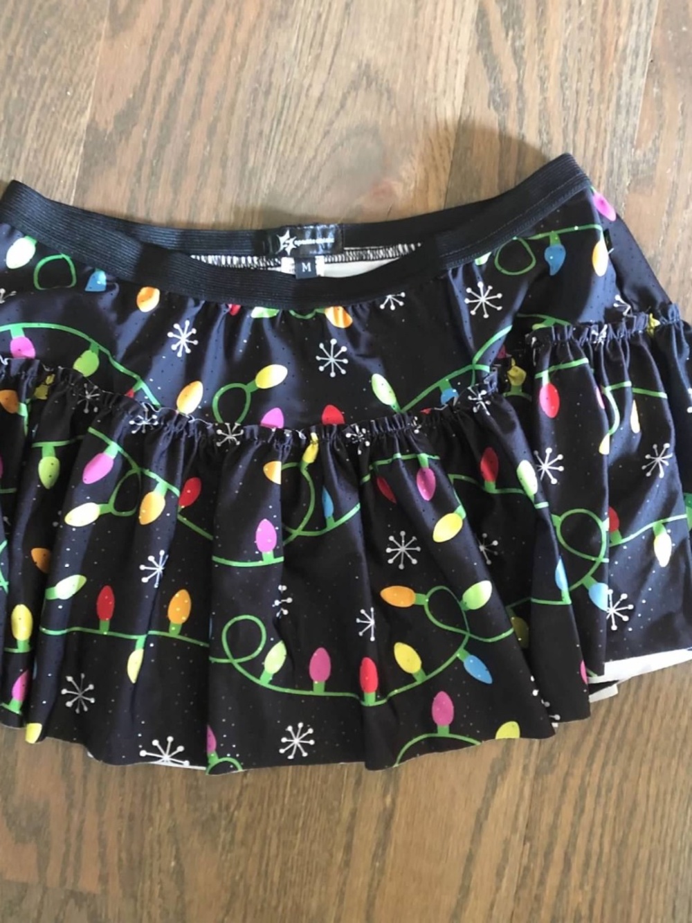 Christmas sparkle running skirt